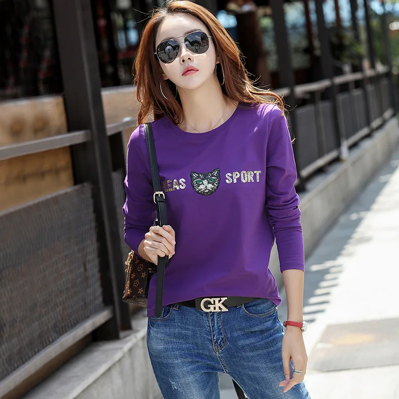 

Shintimes Vogue Tshirt 2018 Autumn Women T-Shirts Casual Femme Tee Shirt Funny Tops Women Plus Size Clothes Camisa Feminina