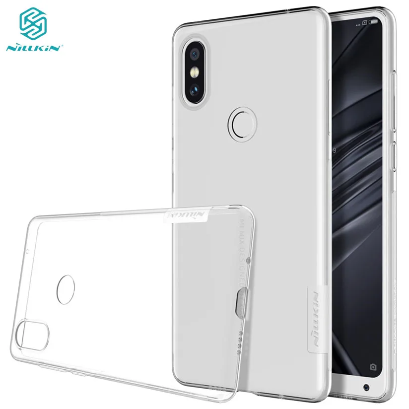 

For Xiaomi Mi Mix 2S Case Nillkin Nature Transparent Clear Soft Silicon TPU Protector Cover for Xiaomi Mi Mix2S Case Back Cover