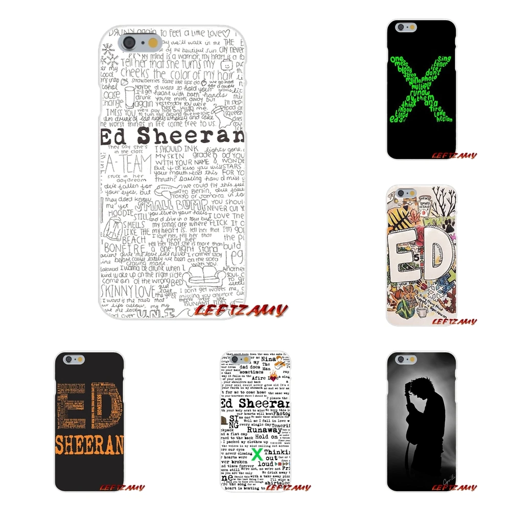 For iPhone X 4 4S 5 5S 5C SE 6 6S 7 8 Plus Ed Sheeran Accessories Phone Cases Covers | Мобильные телефоны и аксессуары