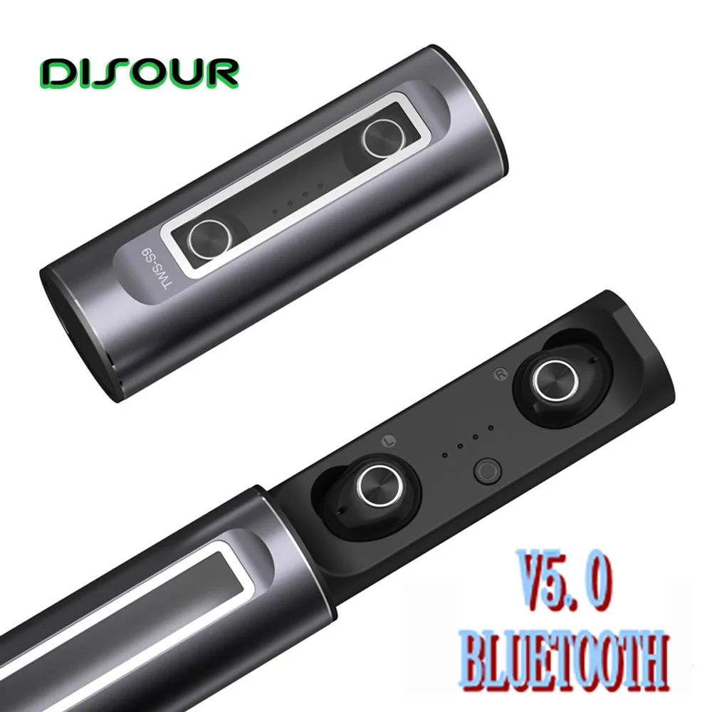 

DISOUR NEW TWS Wireless Bluetooth 5.0 Earphones HiFi Stereo CVC 6.0 Noise Reduction IPX5 Auto Connection With Mic Binaural Calls
