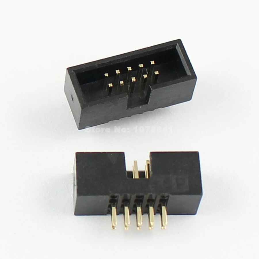 200 шт./лот 1 27 мм 2x5 контактов 10 DIP Штекерный кожух PCB Box Header IDC коннектор|Соединители|