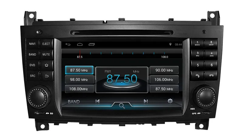 Excellent Android 8.0 In Dash Car DVD Player for Mercedes Benz C Class W203 CLK W209 with GPS Navigation Radio BT SD Stereo 4Core 4G+32G 2