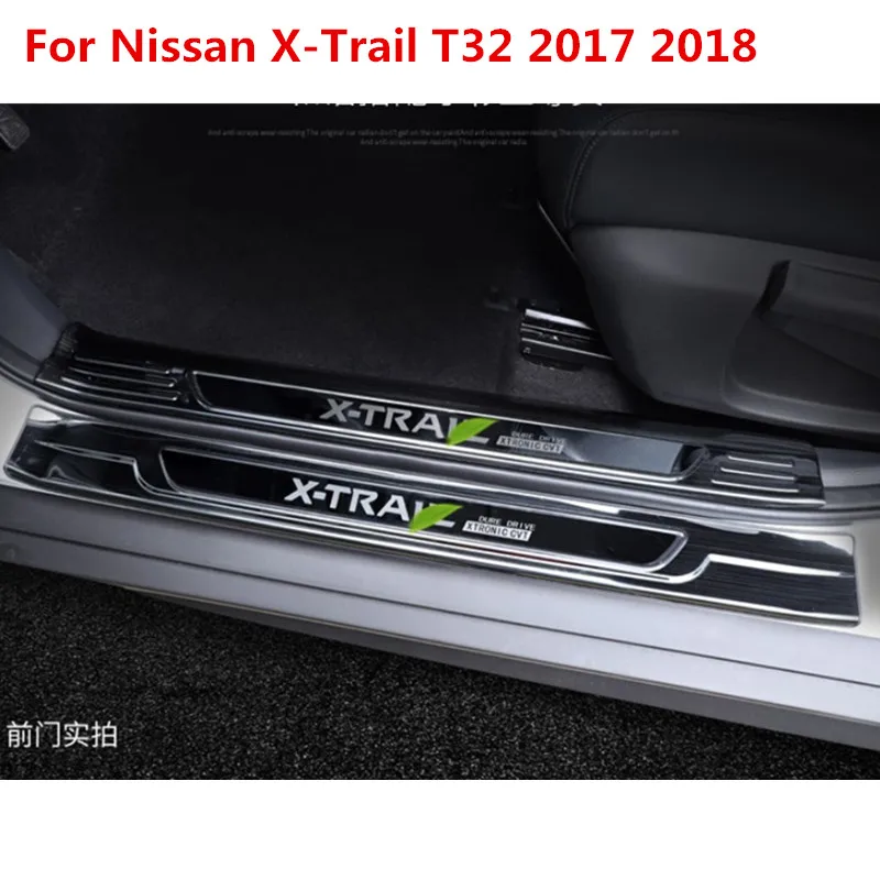 Автомобильные аксессуары для Nissan X Trail T32 Накладка на порог из нержавеющей стали