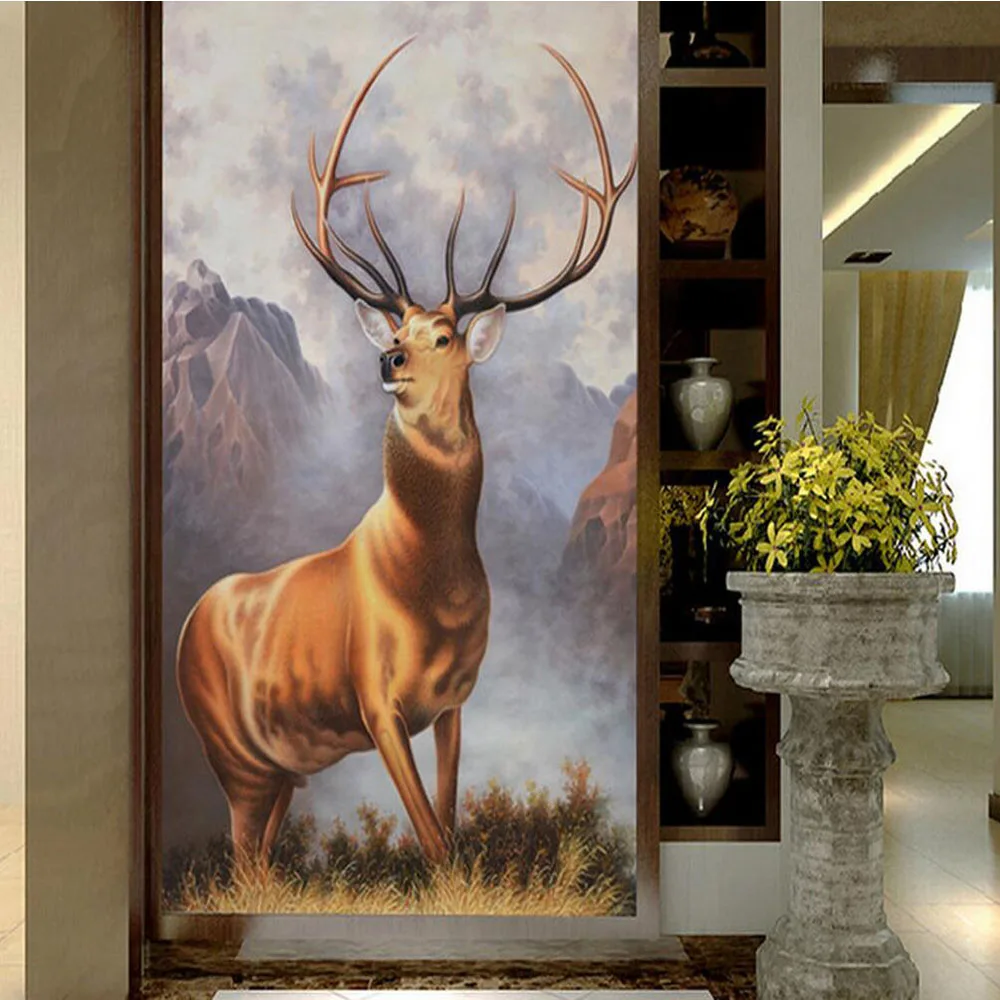ELK Painting HD Photo Wallpaper Wall Mural for Living Room Bedroom Wall