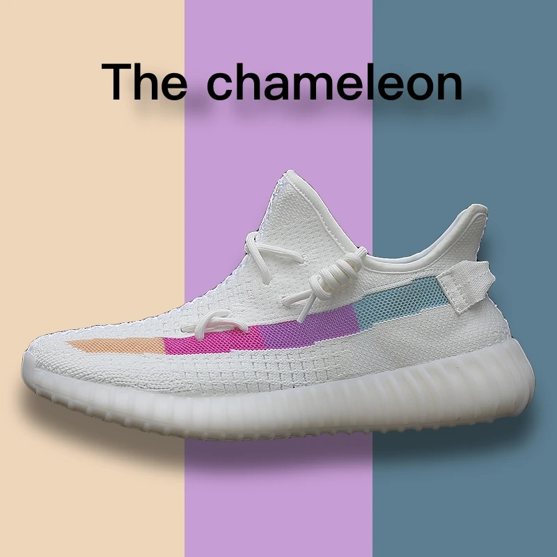 OLPAY yeezys air camaleón hombres y mujeres zapatillas yeezys 350 ligeros yeezi boost zapatos de blanda|Calzado vulcanizado de - AliExpress
