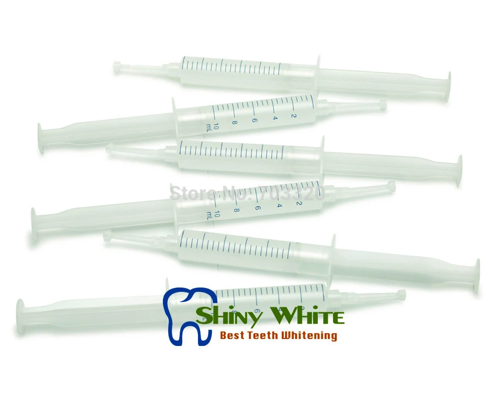 100X 10ml Syringe of 44% CP Carbamide Peroxide Teeth Whitening Gel MSDS Safety Professional Clinic Tooth White Whitener