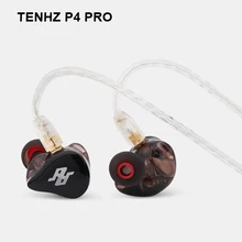 TENHZ P4 PRO 4BA drive Гибридный сбалансированный арматурный HIFI наушники-вкладыши с 22955 newels драйверами MMCX съемный кабель IEM