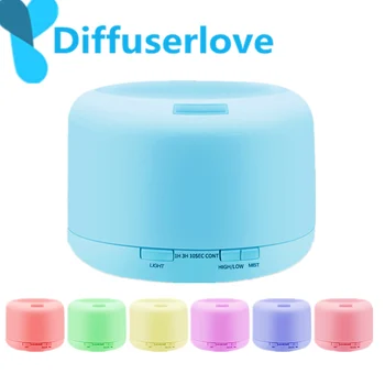 

Diffuserlove 500ml Remote Control Ultrasonic Air Humidifier With 7 Color LED Light Electric Aromatherapy Essential Oil Diffuser