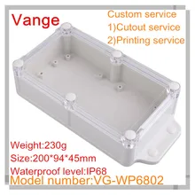 2 шт./лот настенная пресс-форма в виде ракушки 200*94*45 мм IP68 Водонепроницаемый ABS пластиковые корпусы для устройств для наложения оболочки проводов разъем под водой