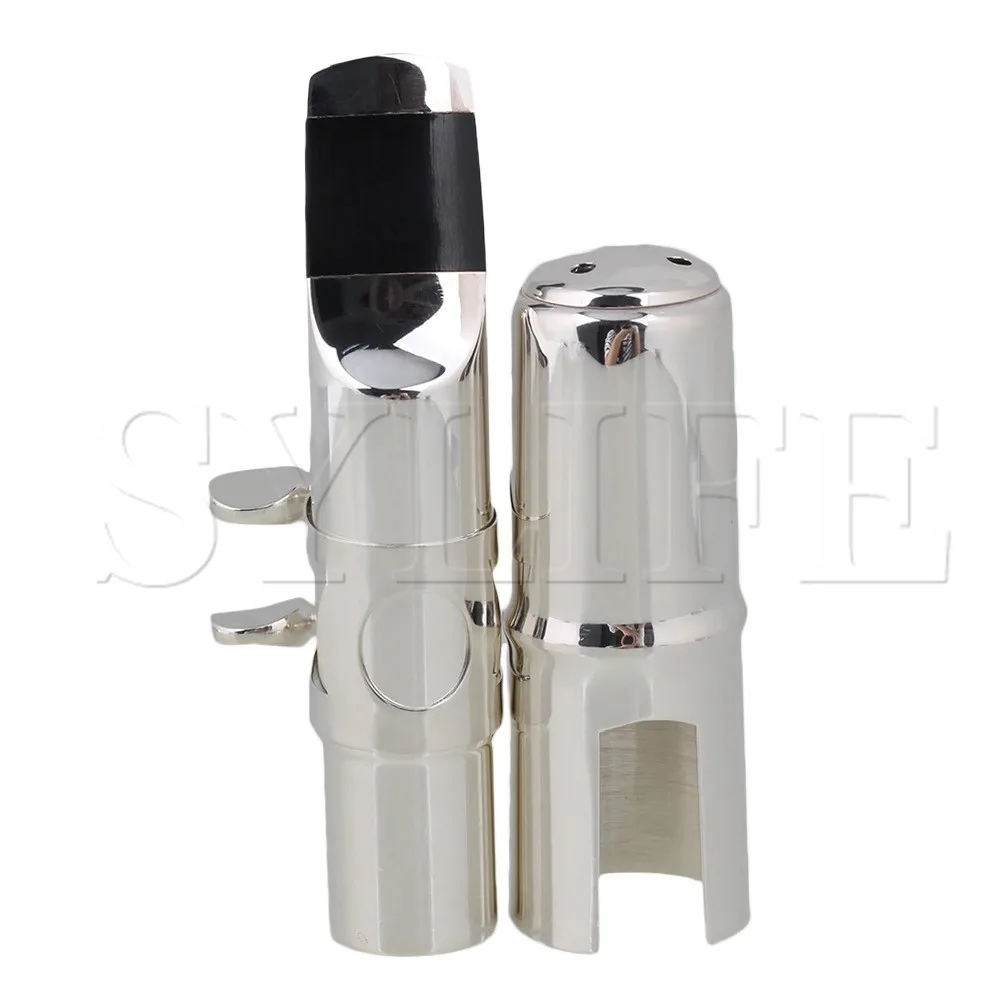 

#7 Silver Sax Mouthpiece Set for E-flat Alto Saxophone Nickel-plated