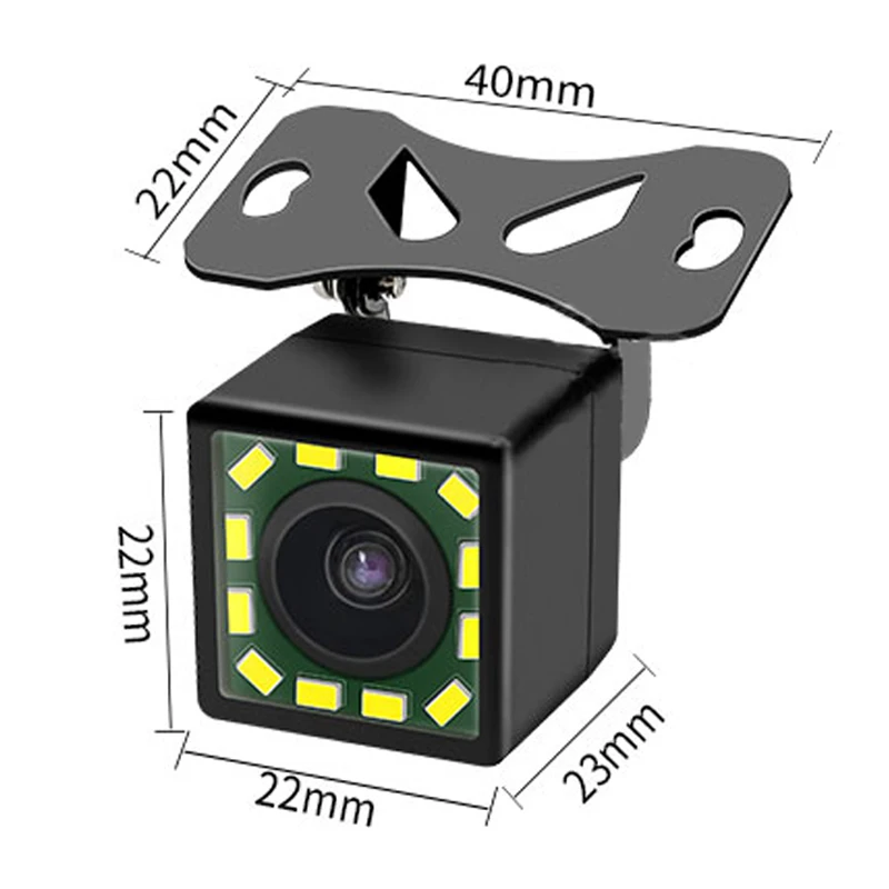 E-ACE, Автомобильная камера заднего вида, универсальная камера заднего вида, Автомобильная камера заднего вида, светодиодный, ночное видение, CCD, водонепроницаемый, широкоугольный, HD видео