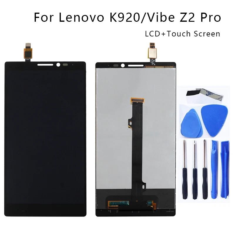

Suitable for Lenovo K920 LCD 6.0-inch touch-screen digitizer components for Lenovo Vibe Z2 Pro smartphone repair parts+Free Tool