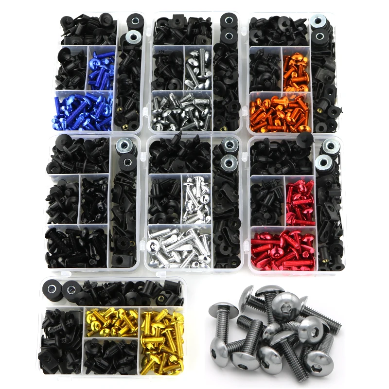 

For Suzuki GSR600 2006-2019 GSR750 GSR1000 2015-2019 Motorcycle Windscreen Cowling 6mm Fairing Clips Full Fairing Bolts Kit Nut