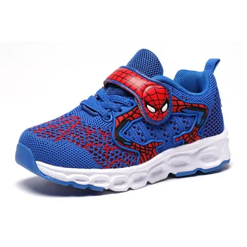 

Boys sports shoes sneakers for children 2020 autumn new fashion spiderman kids mesh breathable soft running shoes for students