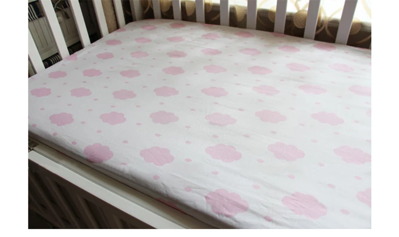 Muslin Cotton Baby Bedding Sets Crib Bed Sheets Newborn Baby Bed Bedspreads For Toddler Infant Customizable Drop Shipping