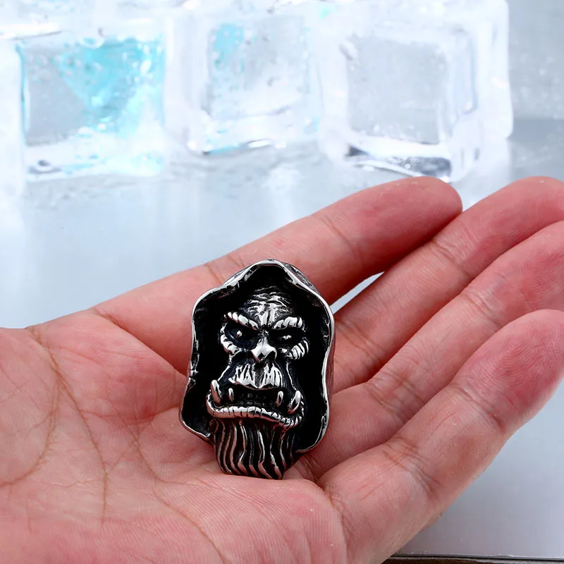Beier Exclusive Sale Warcraft Gul'Dan Ring For Man Stainless Steel Unique Hardcore Collection Game Artwork Movie Jewelry BR8-348