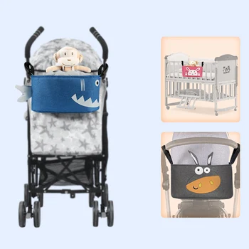 

Baby Stroller Hanging Bag Mummy Bag Storage Bag Large Space Trolley Hooks Hanging Bags Stroller Accessories
