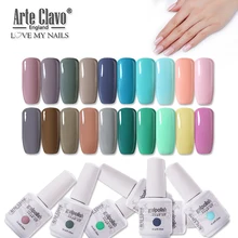 Arte Clavo, новинка, 47 цветов, 15 м, УФ-гель для ногтей, не впитывается, Гель-лак для ногтей, лак для маникюра, основа для ногтей, блестящий Гель-лак