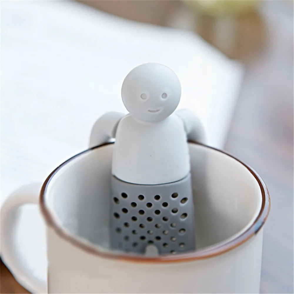 Unique Cute Tea Strainer, Interesting Life Partner Cute Mr Teapot Silicone Tea Infuser Filter