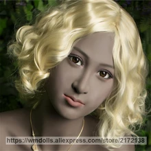 WMDOLL Silicone Sex Doll Head Oral Sex Coke Skin TPE Love Doll Real Head Fit For 140cm-172cm Adult Toys