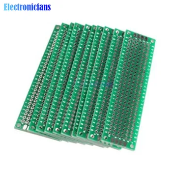 

20pcs 5x7 4x6 3x7 2x8 cm double Side Copper prototype pcb Universal Board for Arduino