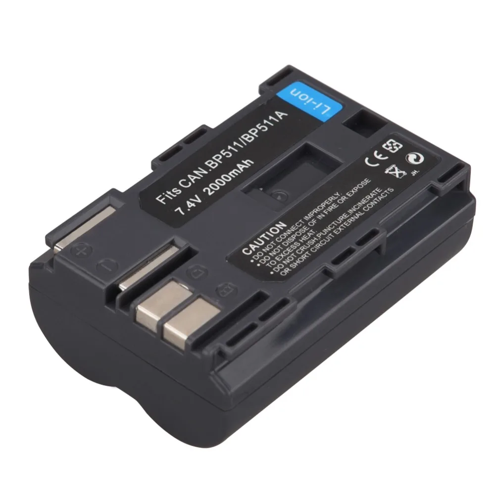 Аккумулятор для цифровой камеры Canon EOS 40D 300D 5D 20D 30D 50D 10D D60 G6 2x2000 мАч|battery for canon|digital