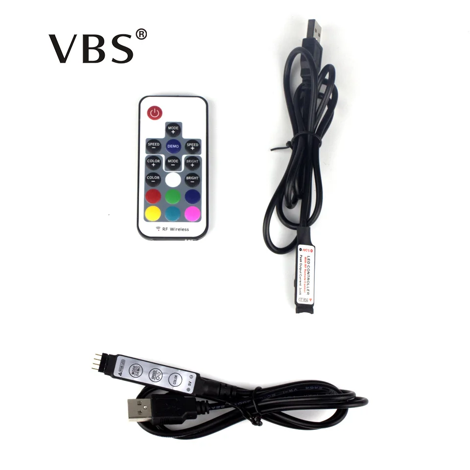 Пульт управления светодиодной лентой для RGB ленты 5 В USB дистансветильник с 17
