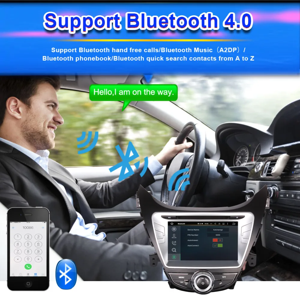 Flash Deal Android 8.0 Octa Core 4GB RAM Car Multimedia GPS Navigation For Hyundai Elantra/MD 2011 2012 2013 Radio Stereo CD DVD Player 1
