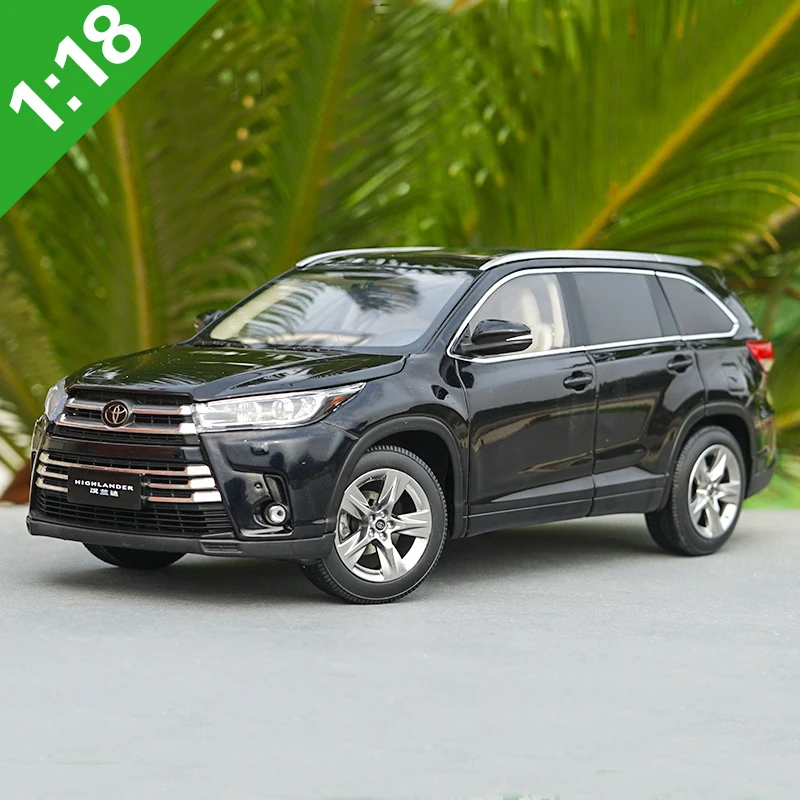 1/18 все новые TOYOTA Highlander литая модель автомобиля SUV игрушки для детей рождественские подарки коллекция с новой коробкой