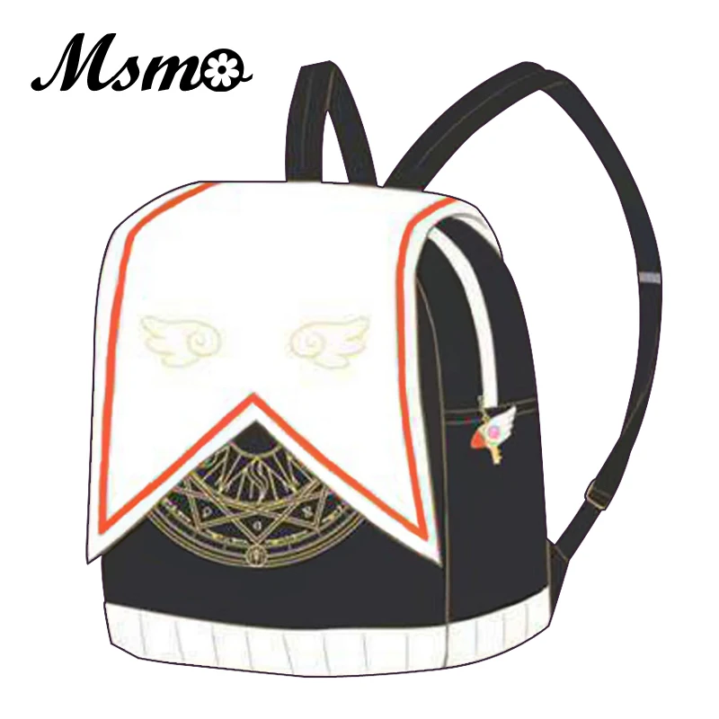 Anime Card Captor CardCaptor Sakura Uniform Randoseru Backpack Cute Magical Girl Clow Card School Bags for Teenager Girls