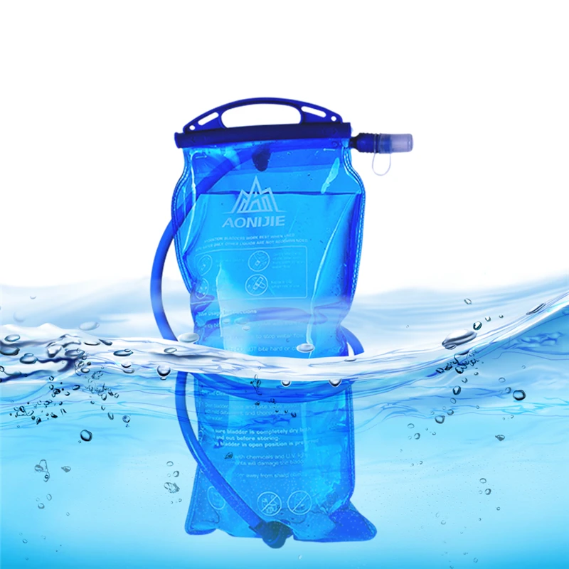 

1L/1.5L/2L Outdoor Water Bag Soft Drinking Flask Storage Foldable Hydration Bladder Cycling Hiking Traveling Waterbag
