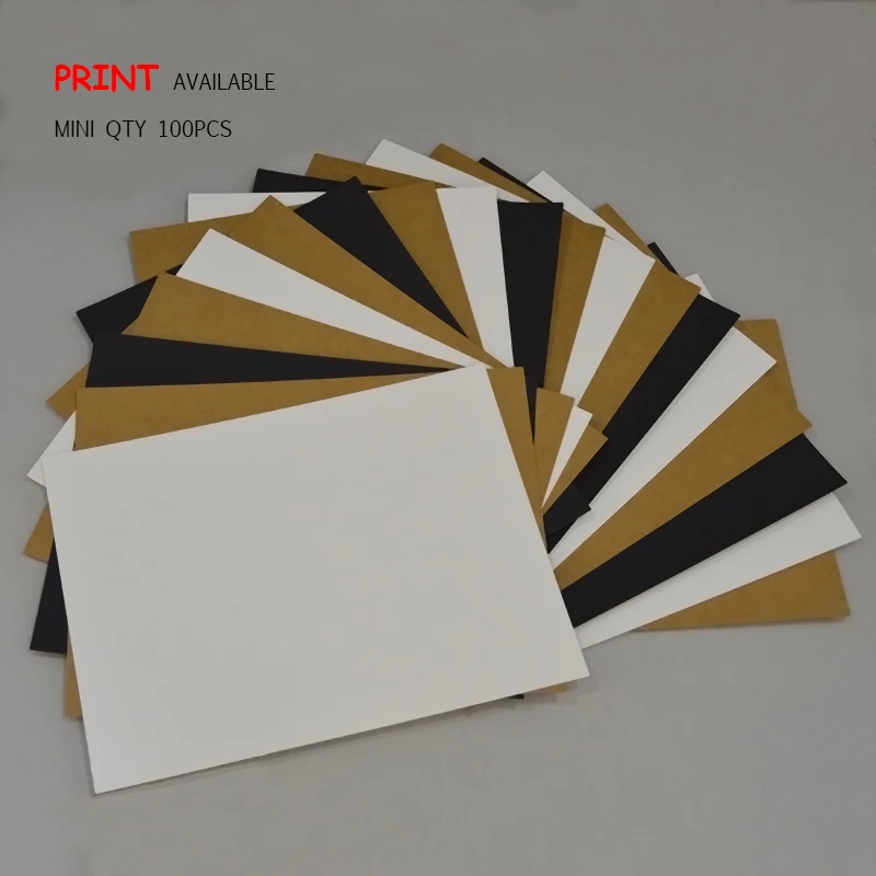 

200-350g 20pcs Black White Brwon Kraft Paper 22x29.5cm Card DIY Scrapbook Paperbaord Cardstock Paper Craft Paper Cardstock