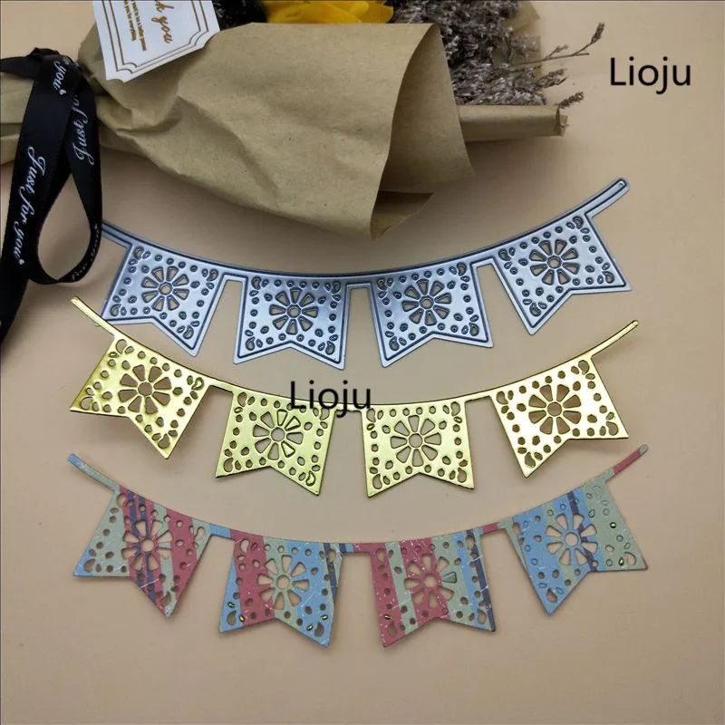 

LIOJU banner metal cutting dies cut die mold frame Scrapbook paper craft knife mould blade punch stencils dies