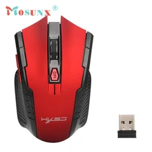 Беспроводная оптическая мышь высшего качества 2400 dpi 6 кнопок 2,4 ГГц мини Оптический игровой подарок для ПК ноутбука 17July7