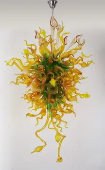 

Flower Glass Handmade Murano Glass Crystal Decorative LED Chain Italy Design Chandelier