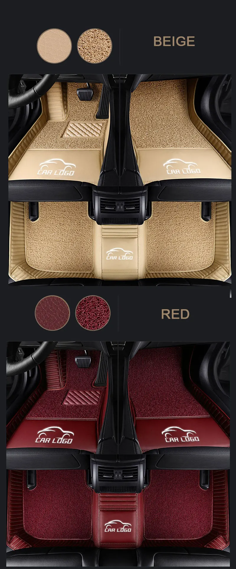 Custom fit car floor mats for Infiniti Q50/60 Q70 ESQ M EX25 FX35/45/50 G35/37JX35 QX30/50/56/60/70/80 Anti-slip pu leather
