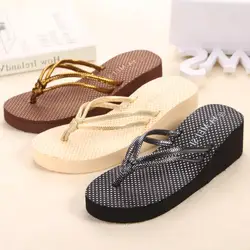 

2016 Summer Style Shoes Woman Platform Sandals For Women Flip Flops Wedges Sandalias Mujer High Heels Zapatos Beach Slippers