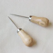 Изысканный ручной работы DIY конус иглы пирсинг древесины через тысячу конической удар шилом с деревянной ручкой