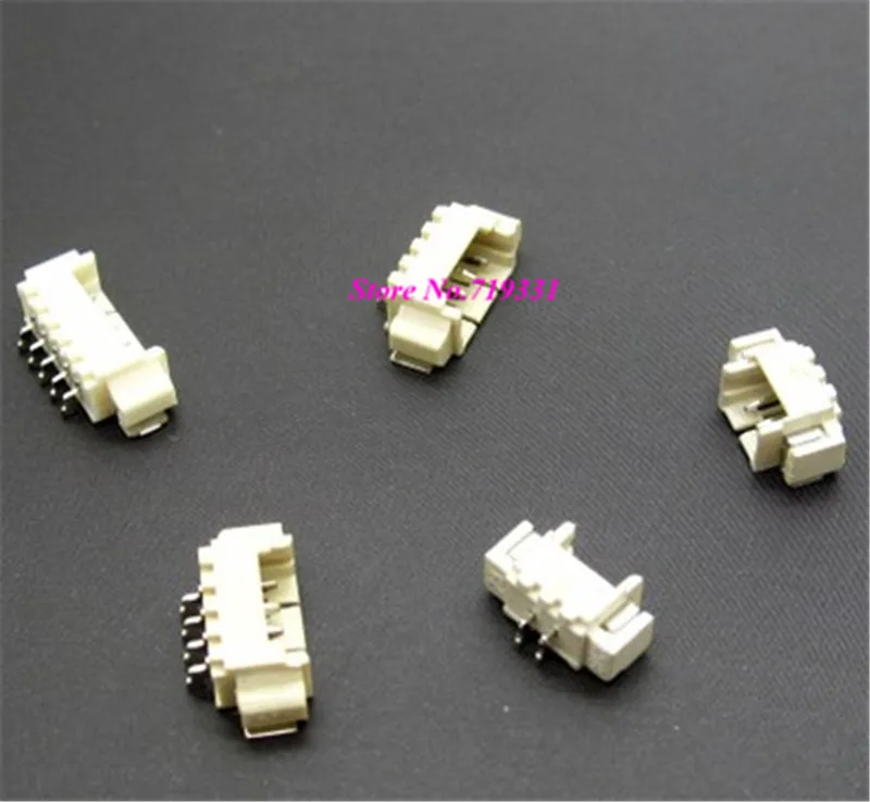 

100pcs JST 1.25mm Horizontal Male Connector Wafer SMD Socket 1.25mmPlug SH Pitch Pin Header Heat Resistance 2p 3p 4pin 6p 14p