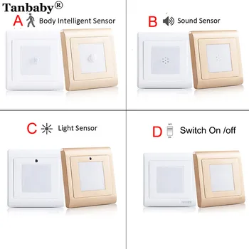 

led Steps Ladder Wall foot lamp PIR motion/light /Sound sensor Night Lamp Recessed LED Stair Light wall bulb