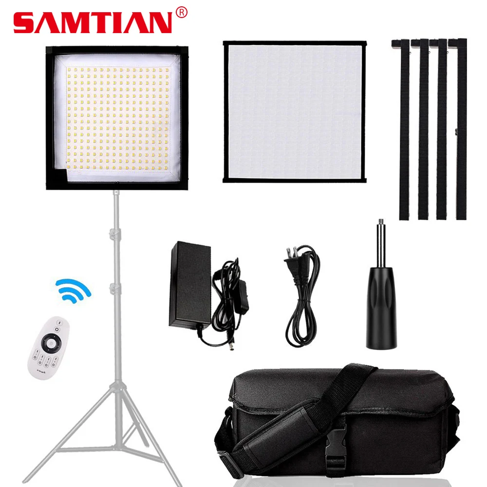 

SAMTIAN FL-3030A Flexible LED Video Light Photography Lighting Diammable 3200K-5500K Photo Lamp LED Panel Light for Video