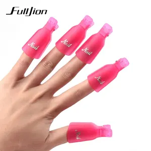 5/10 шт средство для удаления гель-лака для нейл-арта, УФ-средство для обезжиривания ногтей, инструмент для снятия лака, средство для снятия лака, Замачивание колпачка, клипса для ногтей - изображение