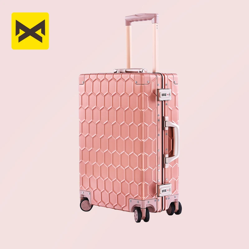 Banlosen 100% чемодан из алюминиевого сплава для деловых поездок TSA замок тележка