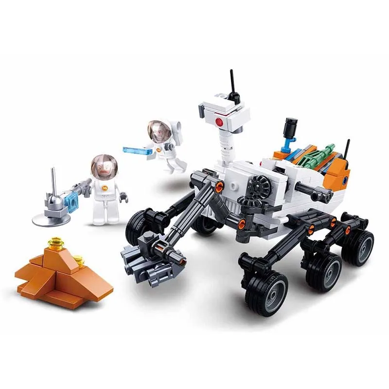 288 шт. город серии Space Science Adventure марсоход астронавт мини фигурки строительные блоки игрушки для детей Подарки