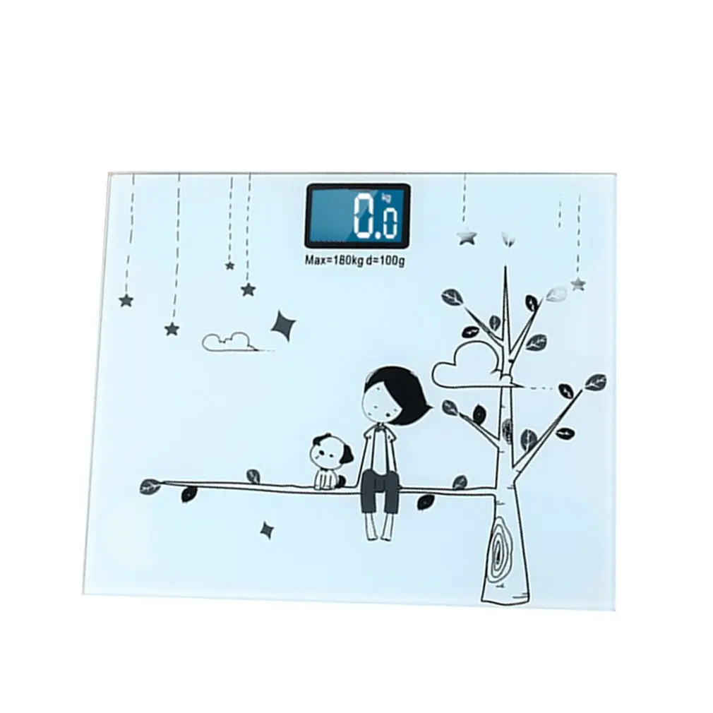 Mini Night Vision Fat Measuring Instrument Creative Fashion Cartoon Fat Measuring Instrument Weighing Scale