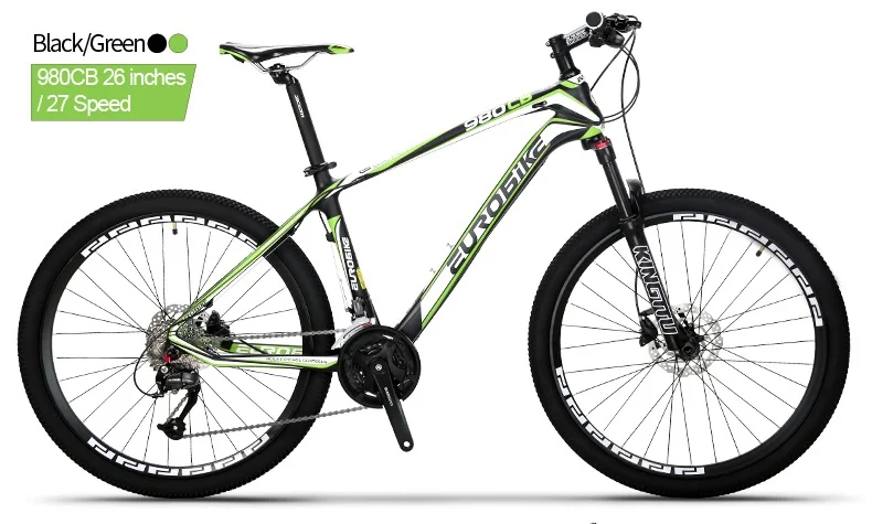 Top EUROBIKE 26 Inches Carbon Fiber Mountain Bikes Dual Hydraulic Disc Brake Shock Fork 5