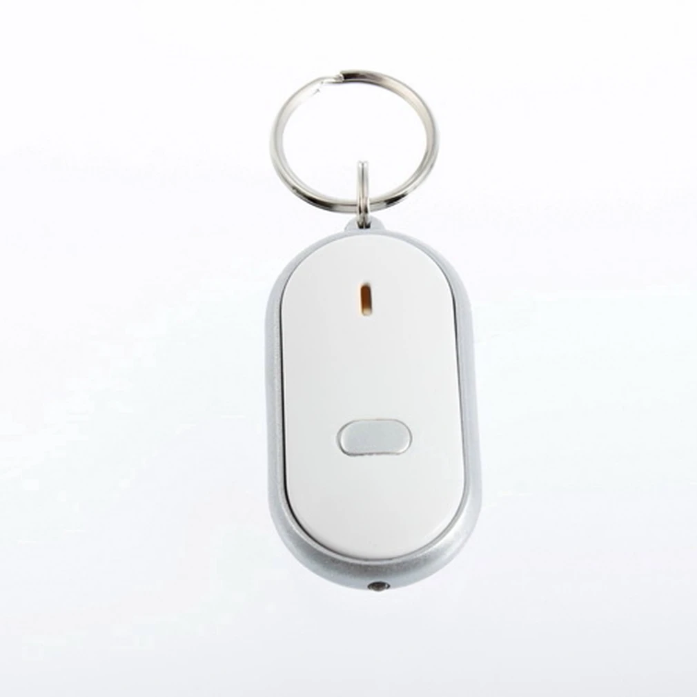 Новинка, 1 шт. светодиодный фонарик дистанционного Звук Управление Lost брелок для поиска ключей брелок для ключей