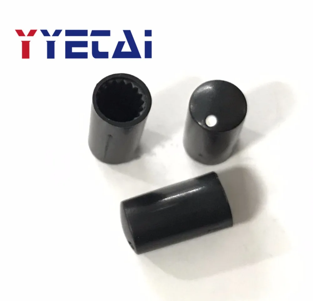 

YongYeTai 7.5*14MM potentiometer knob 6MM serrated hole potentiometer matching hat black free