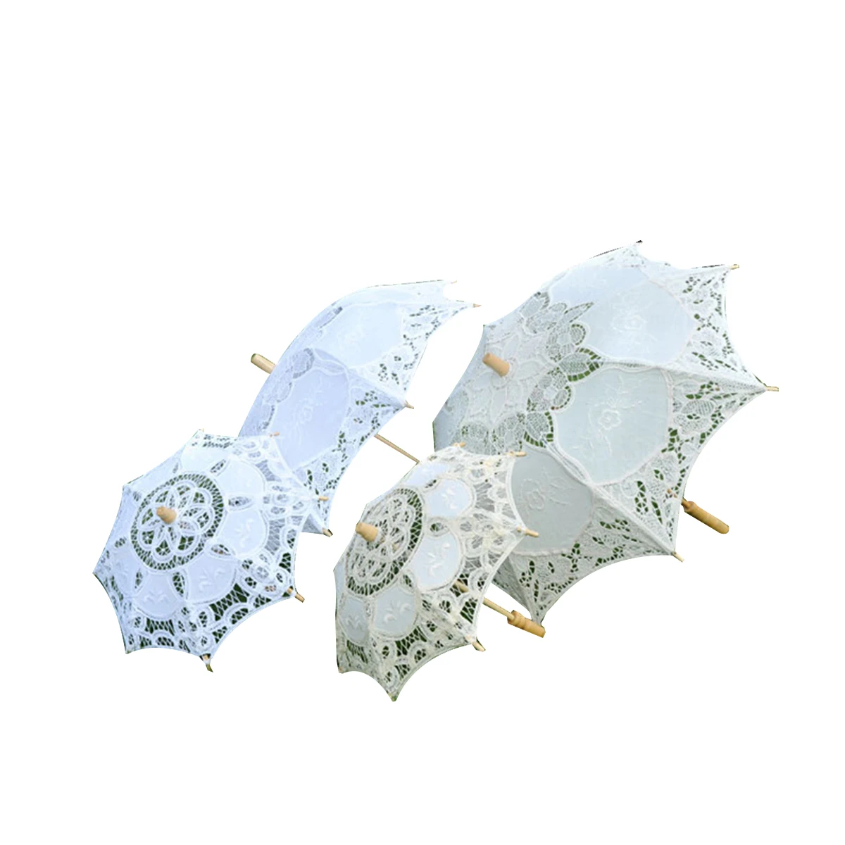 Свадебный зонтик, кружевной хлопковый зонтик с вышивкой ручной работы, Зонтик для свадьбы