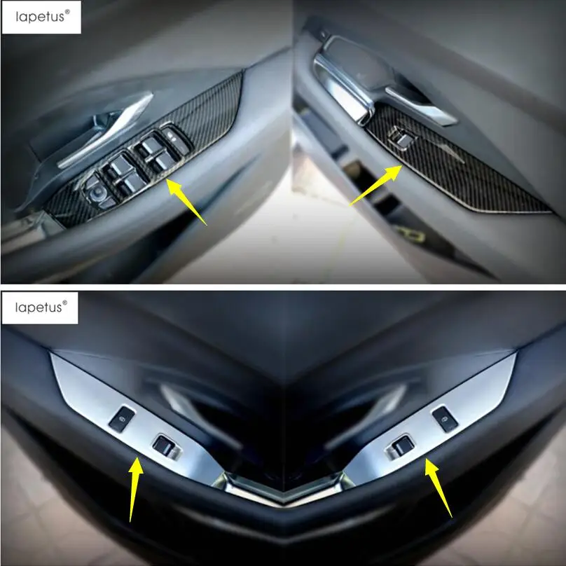 Lapetus Accessories Fit For Jaguar E pace E pace 2018 2019 ABS Inside Car Door Handle Panel